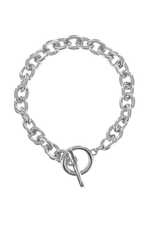 Silver Toggle Link Bracelet