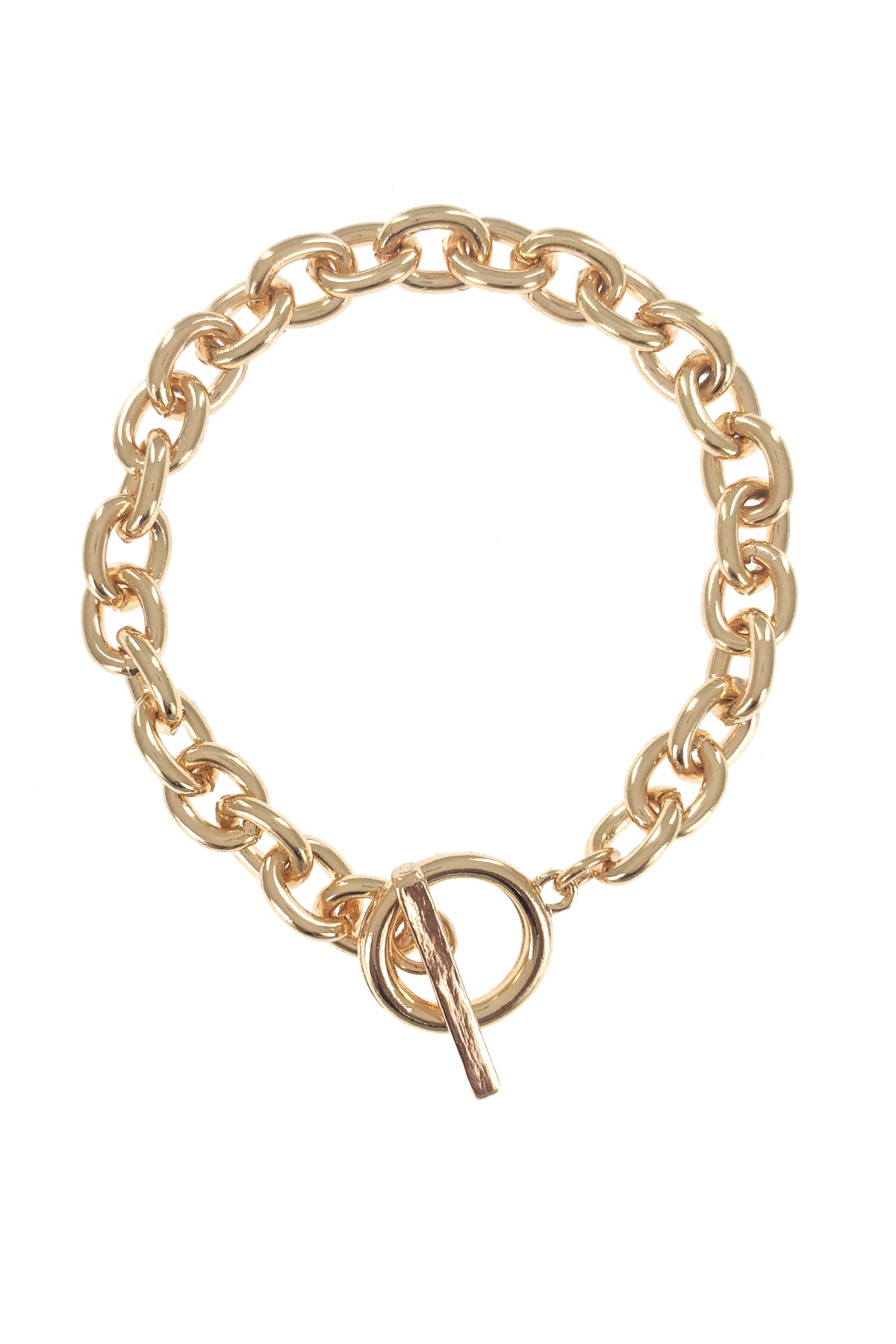 Gold Toggle Link Bracelet
