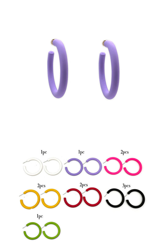 Colorful Women's Hoop Earring