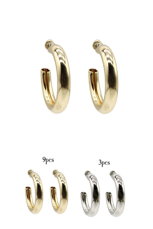 Casual Small Hoop Earrings