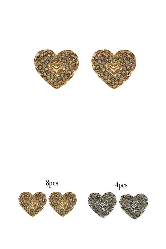 Heart Design Earrings
