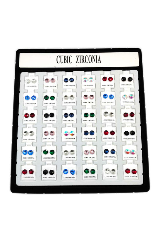 Cubic Zirconia Stud Earrings