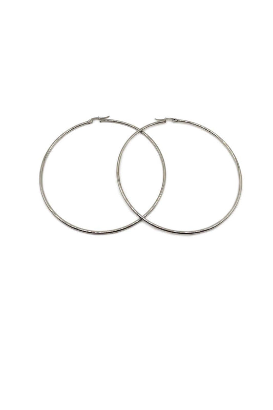 Stainless Steel 70mm Hoop Earrings