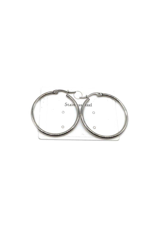 Stainless Steel 30mm Hoop Earrings