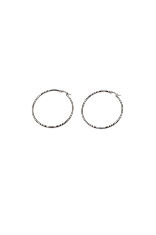Stainless Steel 30mm Hoop Earrings