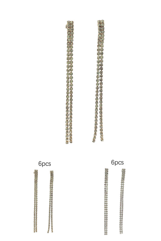 Women's Rhinestone Tassel Earrings