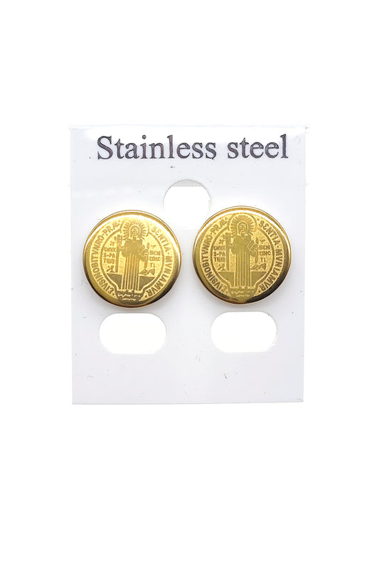 Stainless Steel Religious Earrings