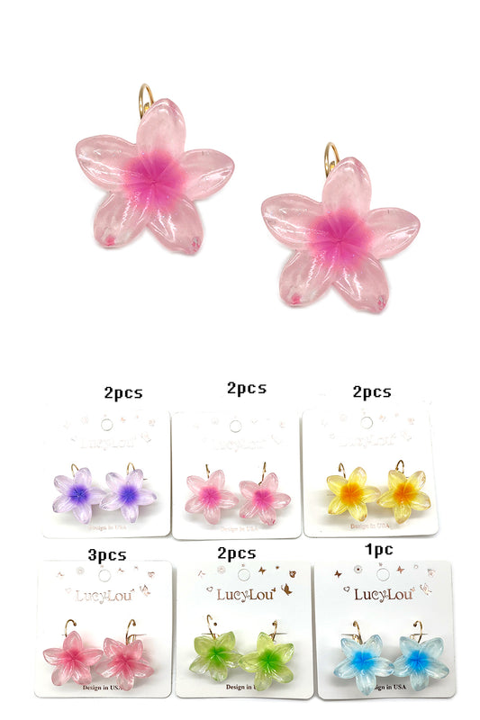 Women's Lei Flower Design Earrings