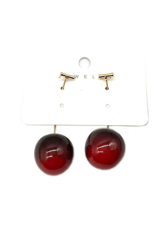 Cherry Design Dangle Earrings