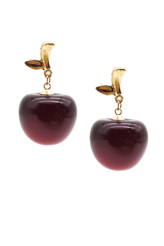 Cherry Design Dangle Earrings