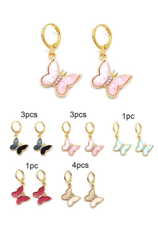 Butterfly Design Dangle Earrings