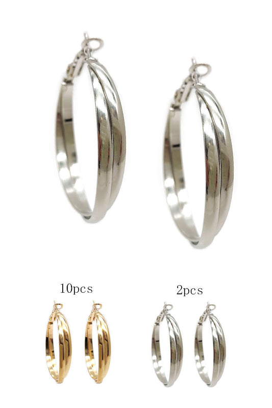 Women's Double Hoop Earrings