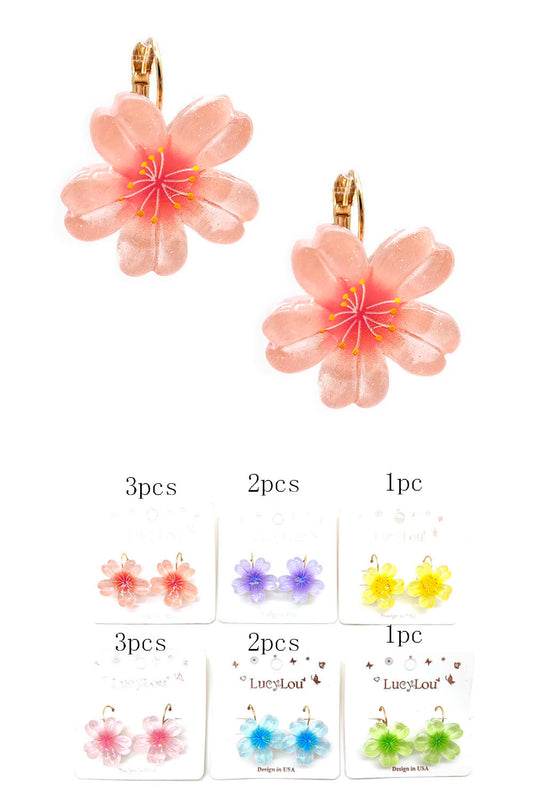 Flower Design Earrings