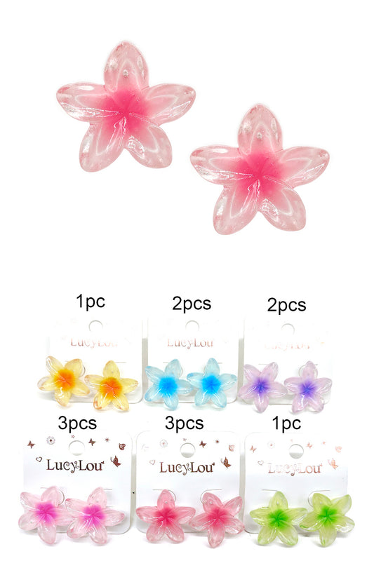 Women's Lie Flower Design Earrings