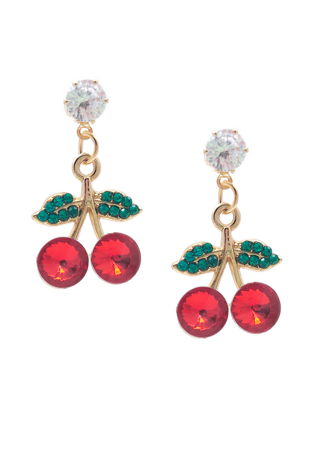 Cherry Design Dangle Earrings