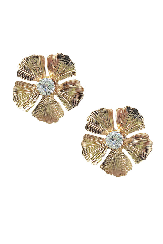 Flower Design Stud Earring