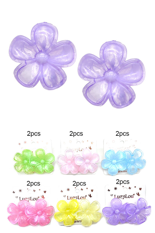 Flower Design Stud Earrings