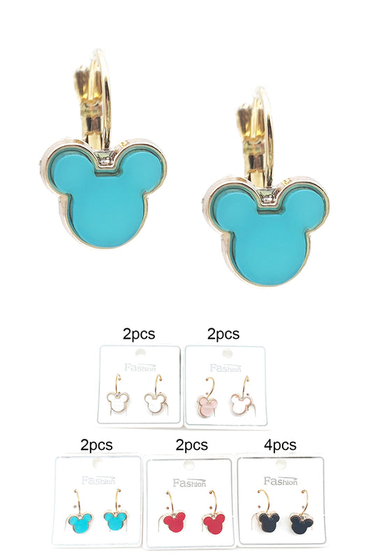 Mouse Design Dangle Earrings