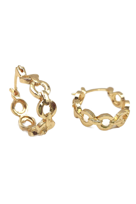 Link Design Hoop Earrings