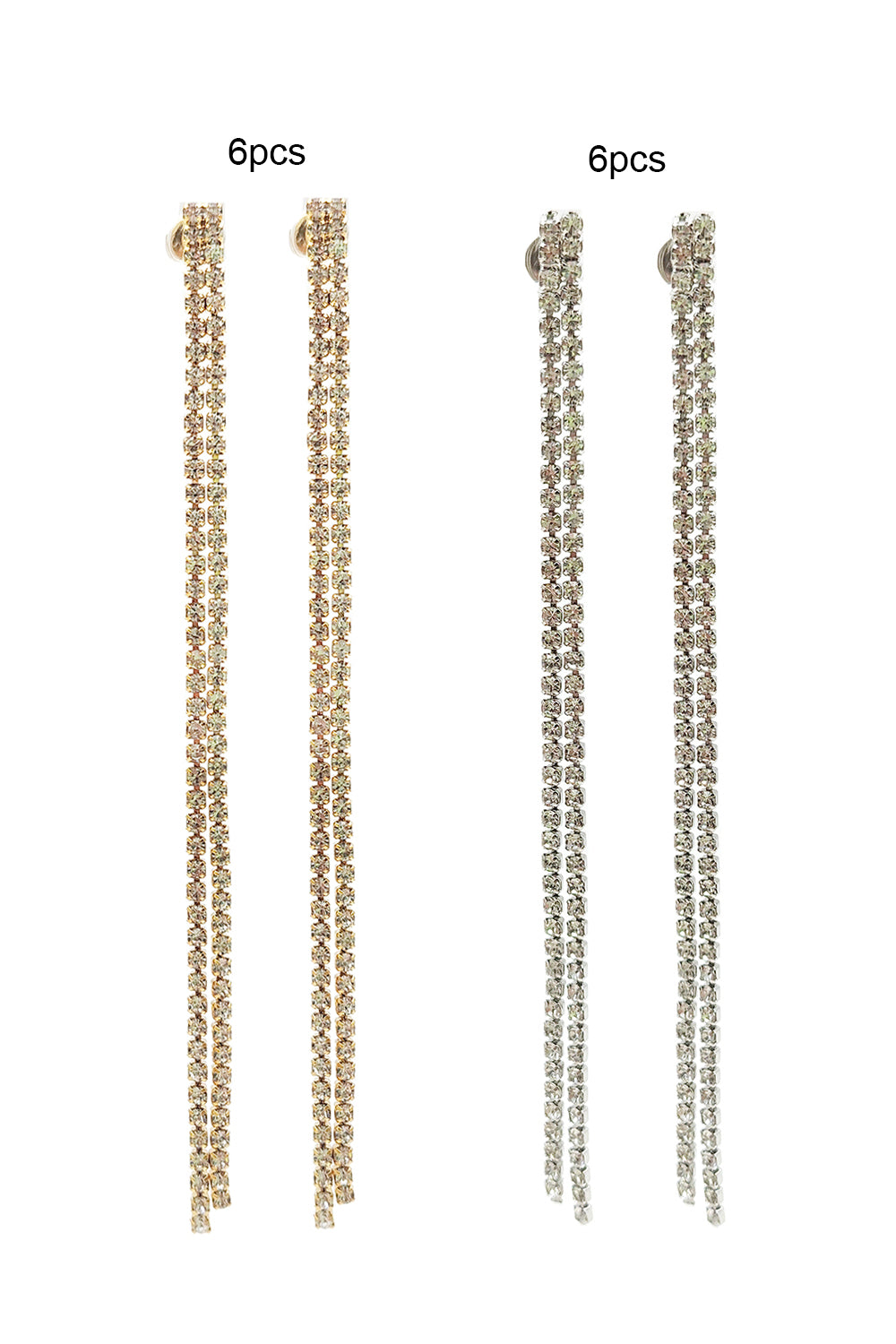 Women's Fashion Rhinestone Tassel Earrings