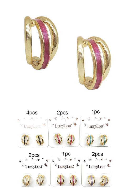 Women's Triple Hoop Earrings