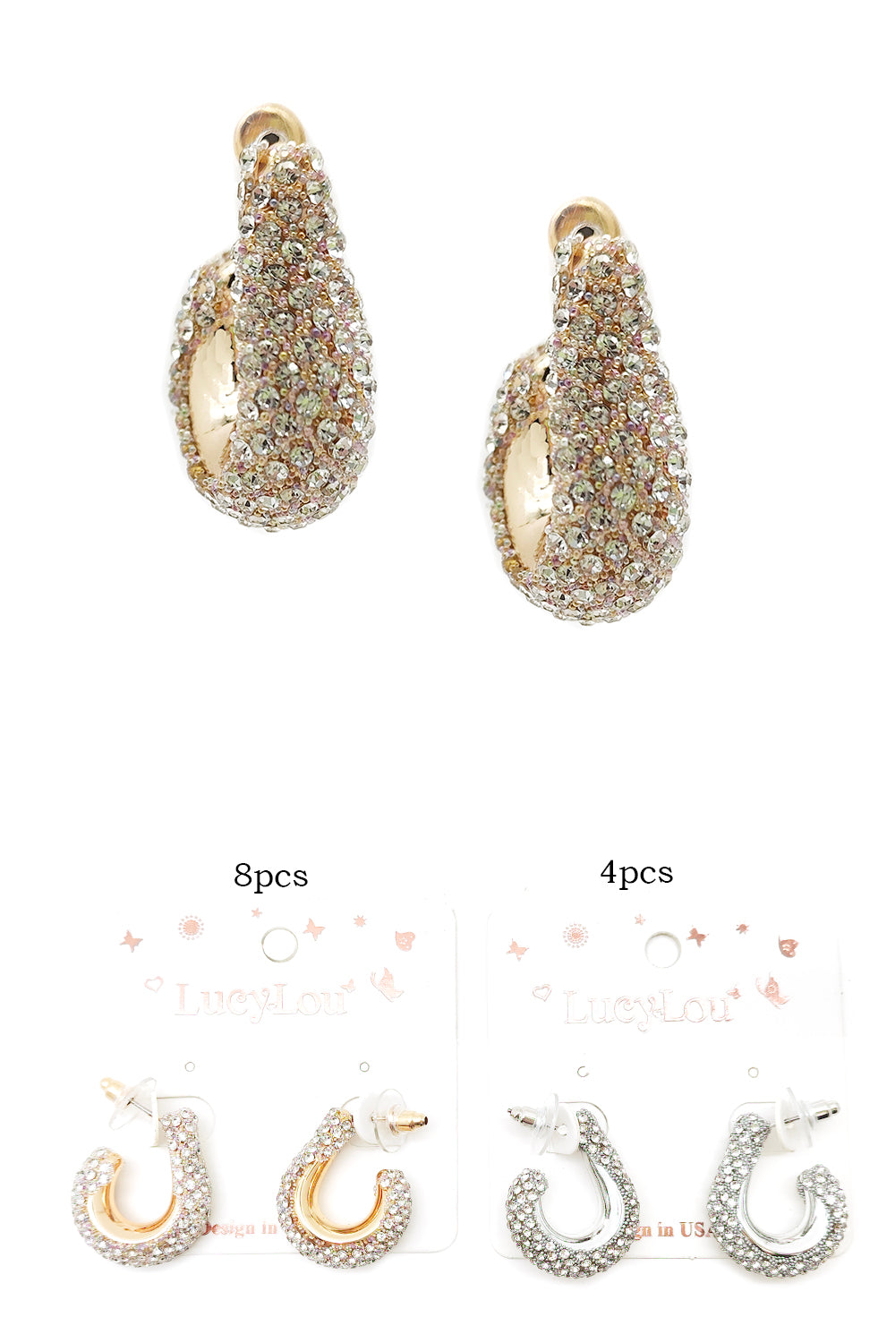 Women's Fashion Rhinestone Dangle Earrings
