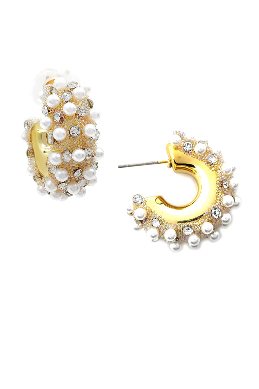 Peal Small Open Hoop Earrings