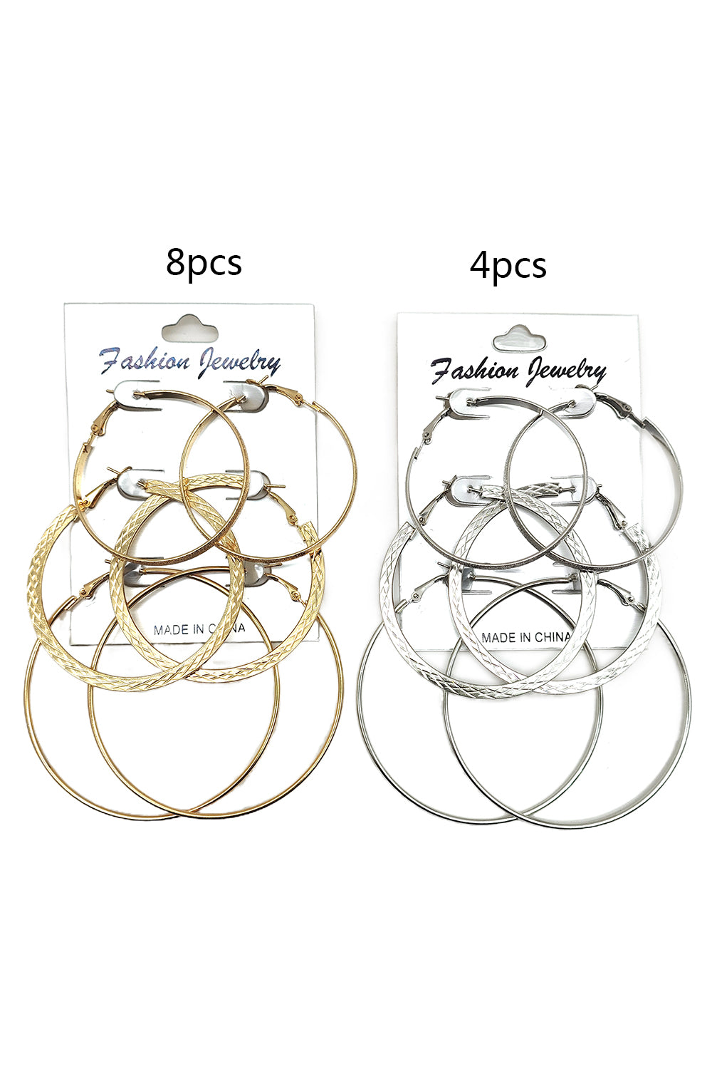 Women's Fashion 3-pair Hoop Earrings
