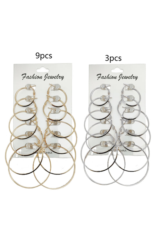 Women's 6-pair Hoop Earrings