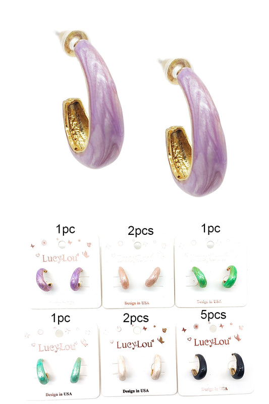 Women's Fashion Open Hoop Earrings