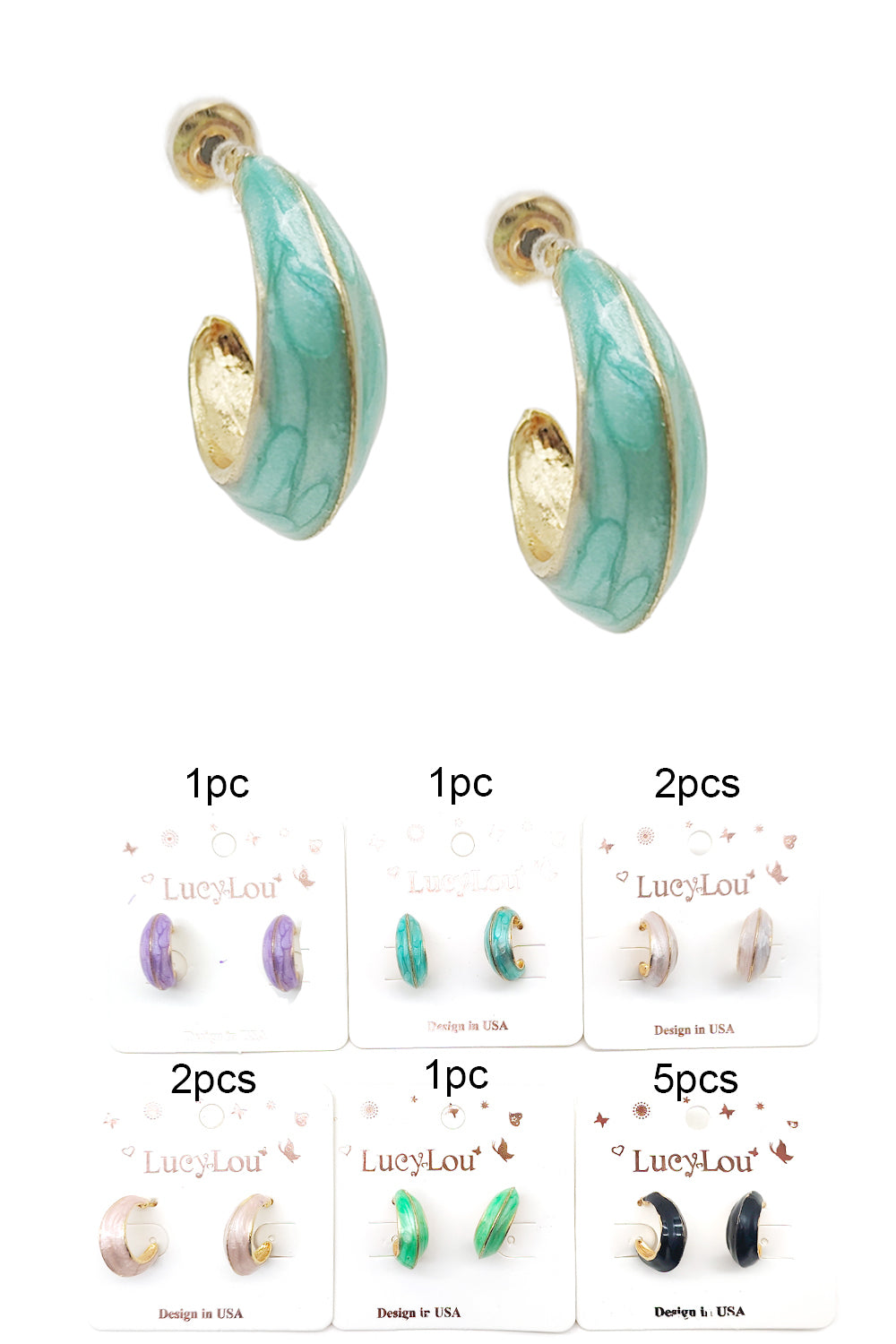 Women's Fashion Open Hoop Earrings