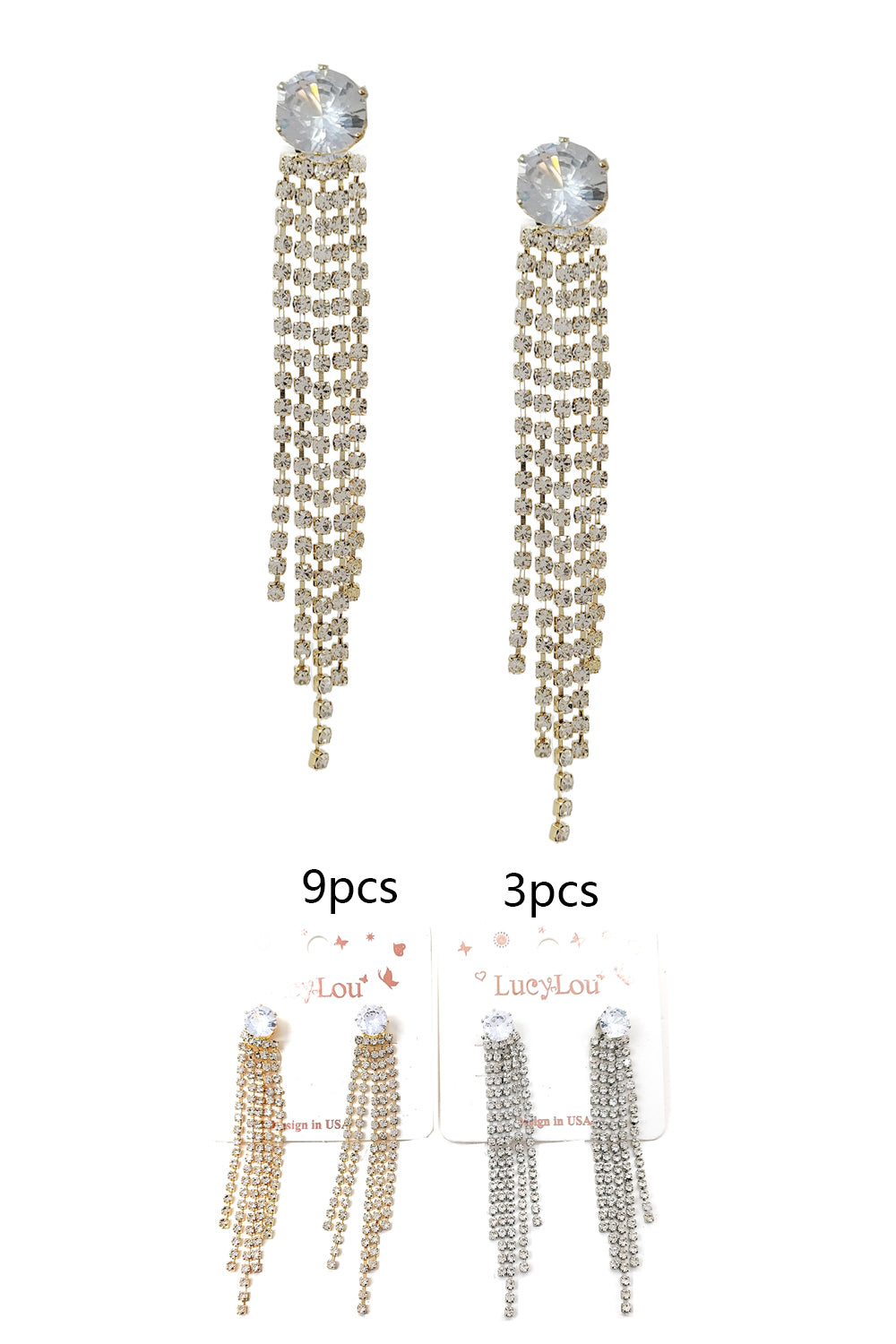 Chandelier Rhinestone Earrings