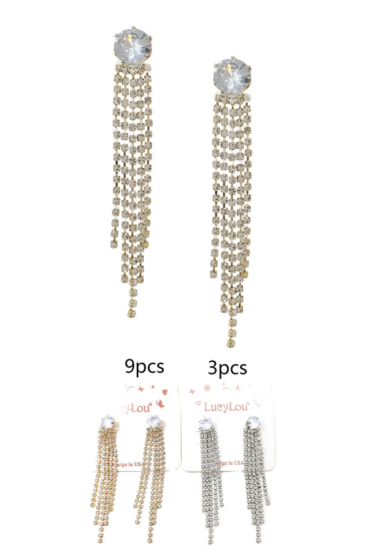 Chandelier Rhinestone Earrings
