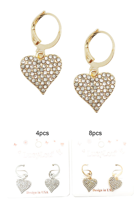 Heart Design Hook Earrings