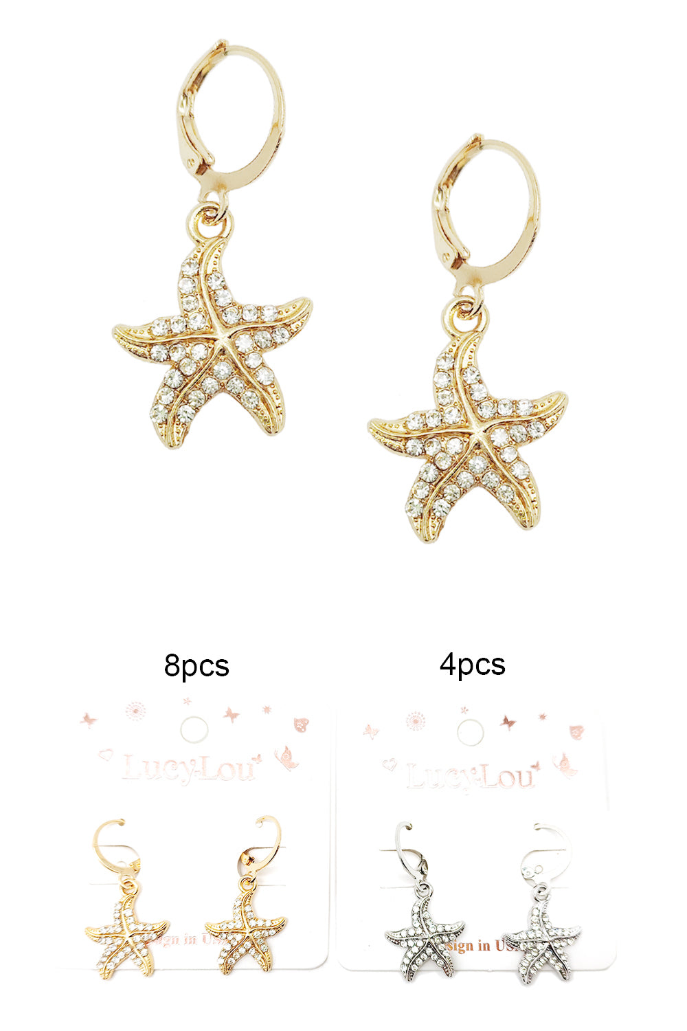 Starfish Dangle Earrings