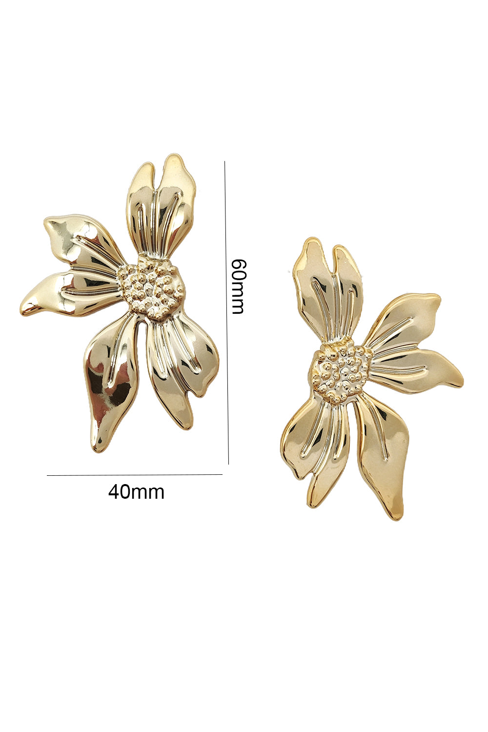 Flower Design Statement Earrings
