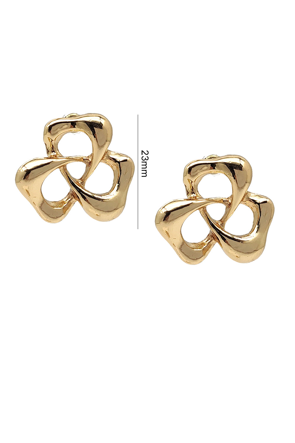 Clover Design Stud Earrings