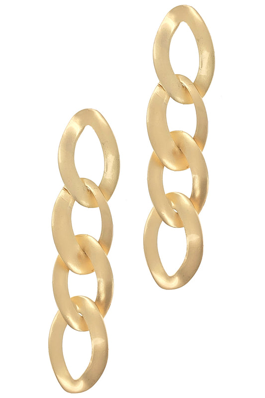 Gold Chain Link Earring