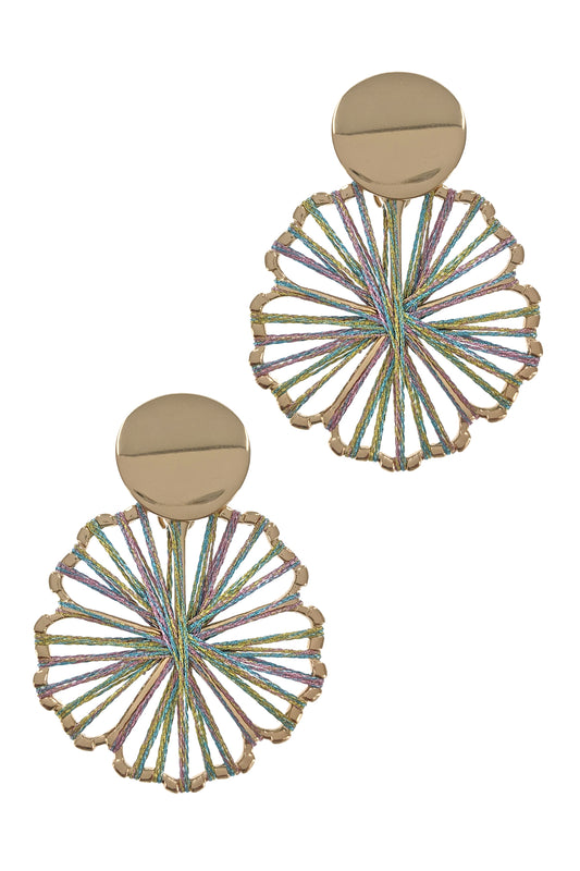 Multi-Color Satin Silky Threaded Fashion Earrings