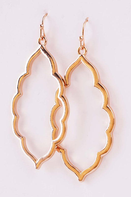 Gold Geometric Dangle Earring