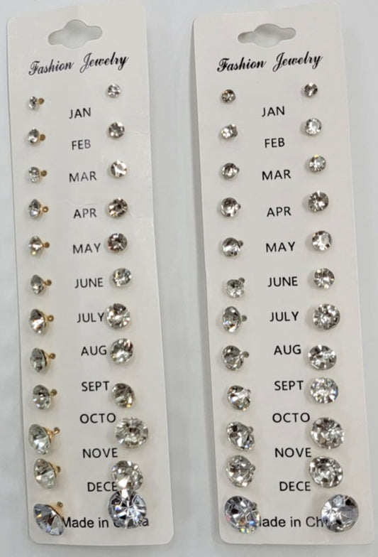 Calendar Month Women's  Earrings