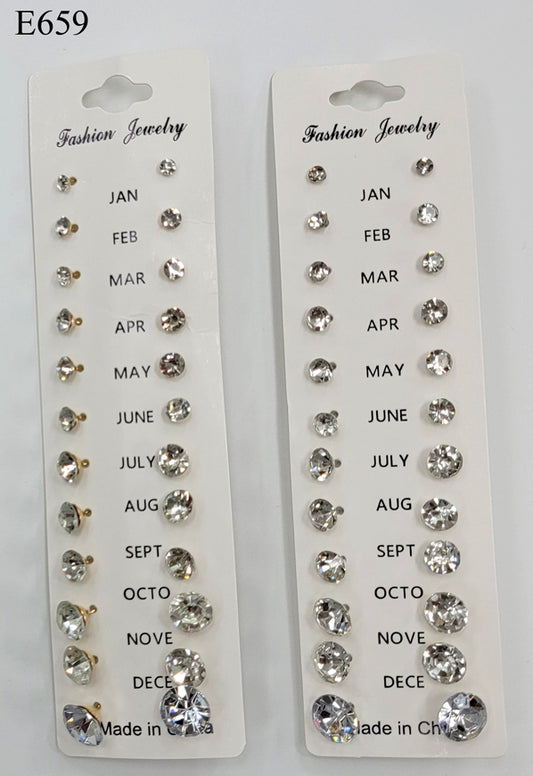 Calendar Month Women's  Earrings