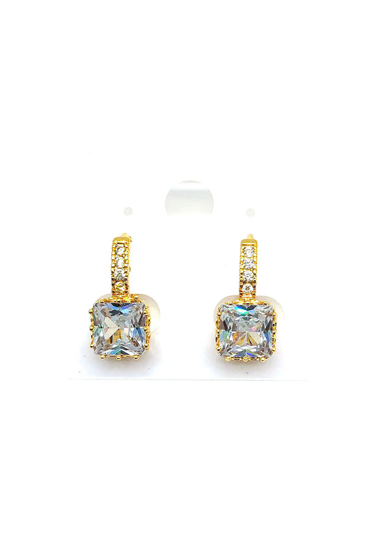 Gold Plated Cubic Zirconia Earrings