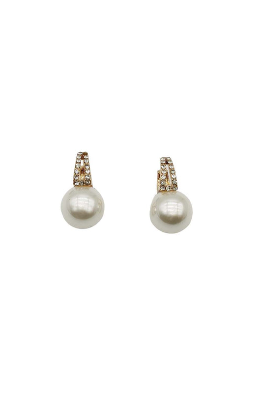 Pearl Earring Gold Dipped