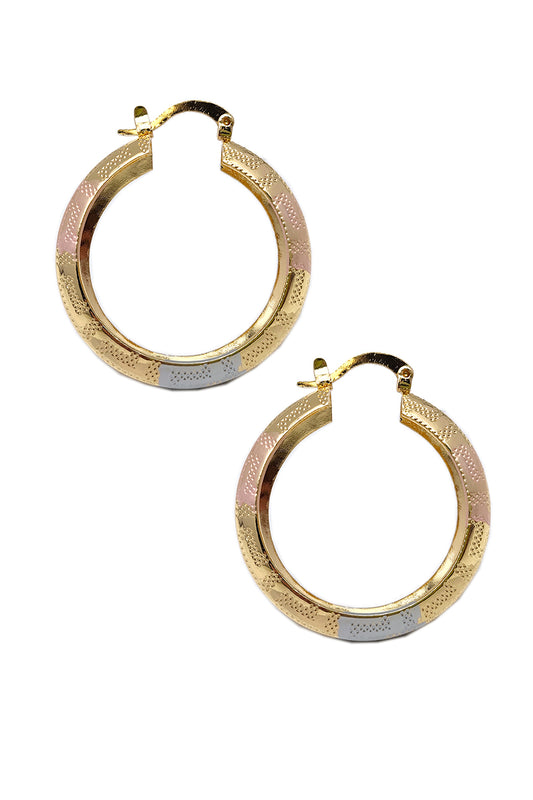 Gold Dipped Hoop Earrings