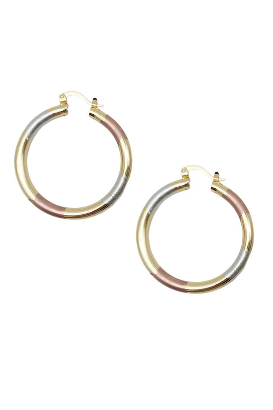 Gold Dipped Hoop Earrings