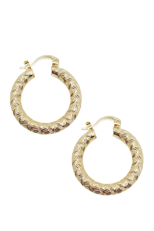 Gold Dipped Hoop Earrings
