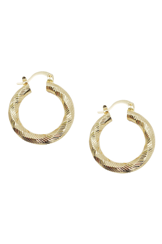 Gold Dipped Small Hoop Earrings