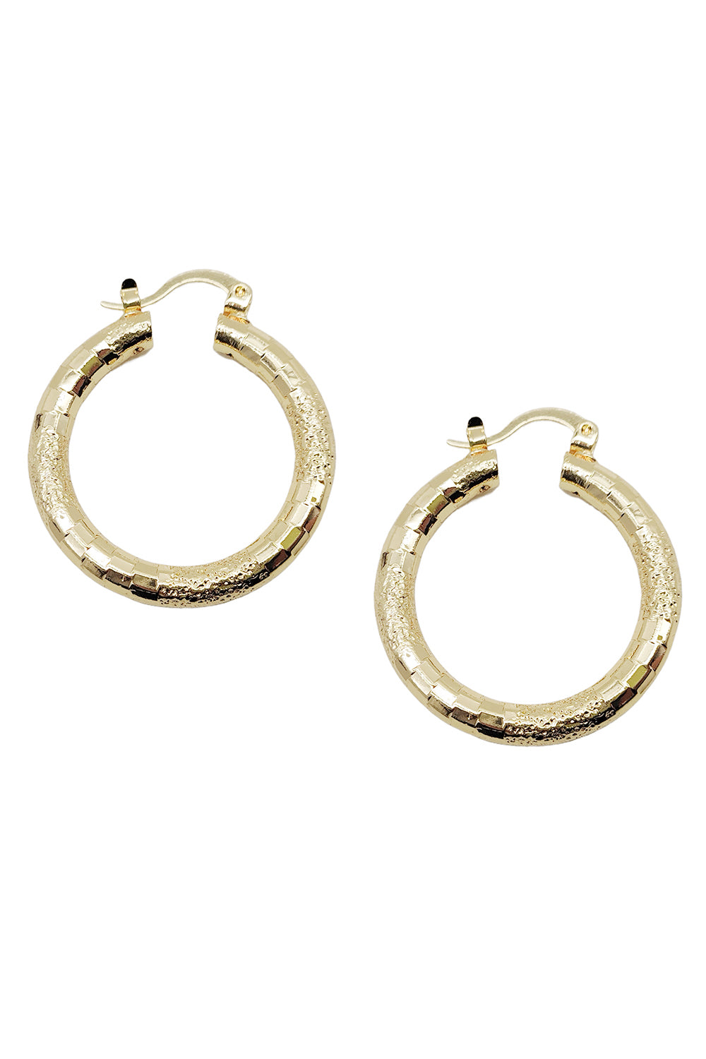 Gold Dipped Hoop Earrings
