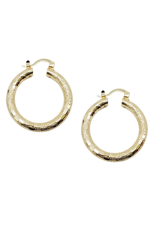 Gold Dipped Hoop Earrings